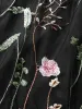 Plants Embroidered Mesh Elastic Waist Skirt sold by Bloomchic