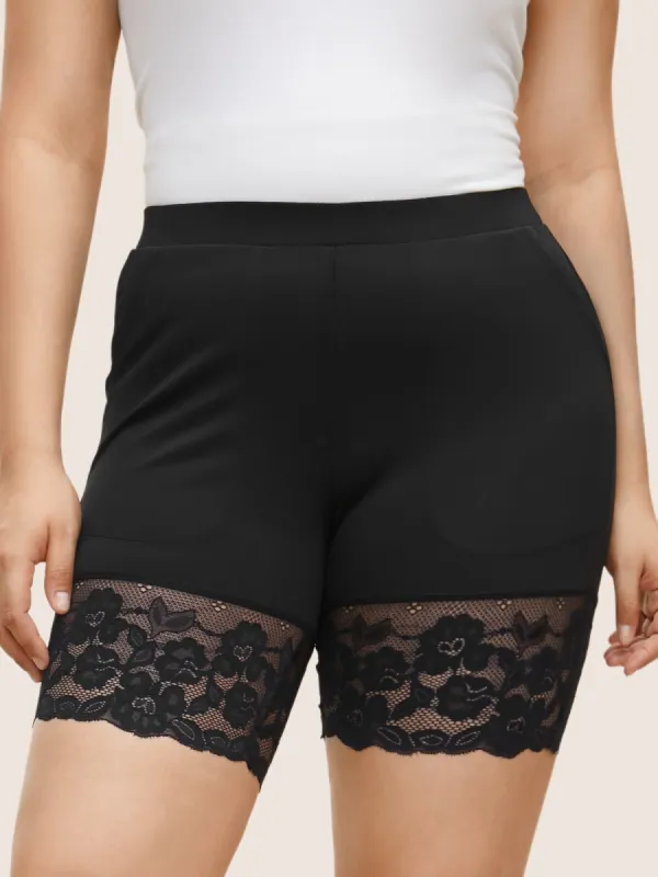 Crochet Lace Pocket High Rise Leggings sold by Bloomchic