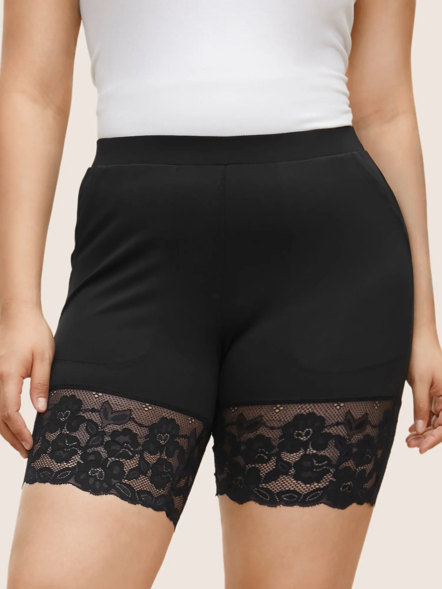 Crochet Lace Pocket High Rise Leggings sold by Bloomchic