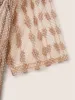 Square Neck Texture Embroidered Mesh Dress sold by Bloomchic