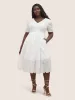Plain Button Detail Cut Out Puff Sleeve Dress sold by Bloomchic
