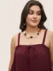 Solid Broderie Anglaise Lace Patchwork Ties Cami Top sold by Bloomchic