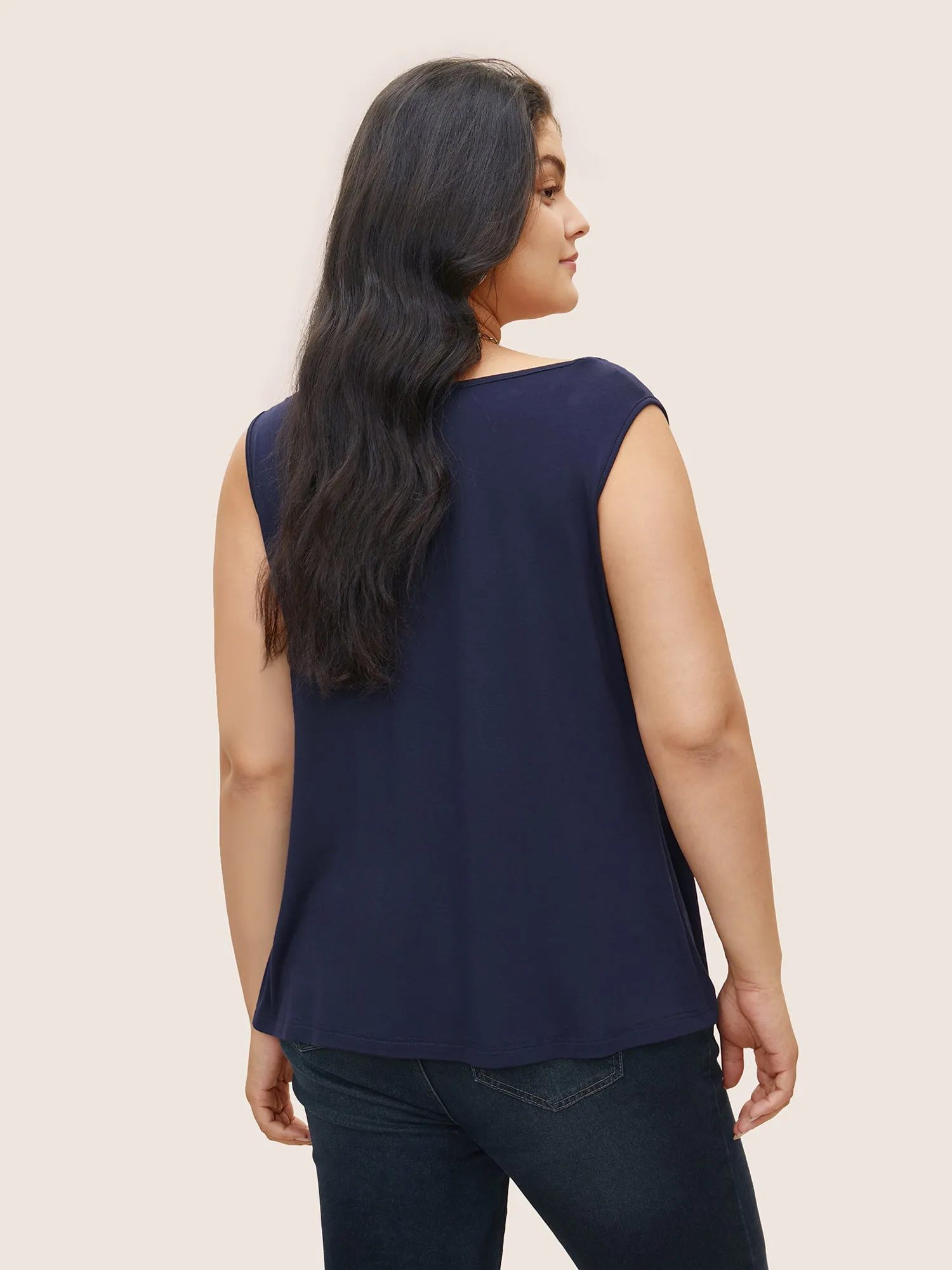 Supersoft Essentials Cowl Neck Tank Top sold by Bloomchic product image thumbnail 2