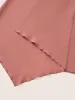 Static-Free Plain Asymmetrical Hem Patchwork Blouse sold by Bloomchic