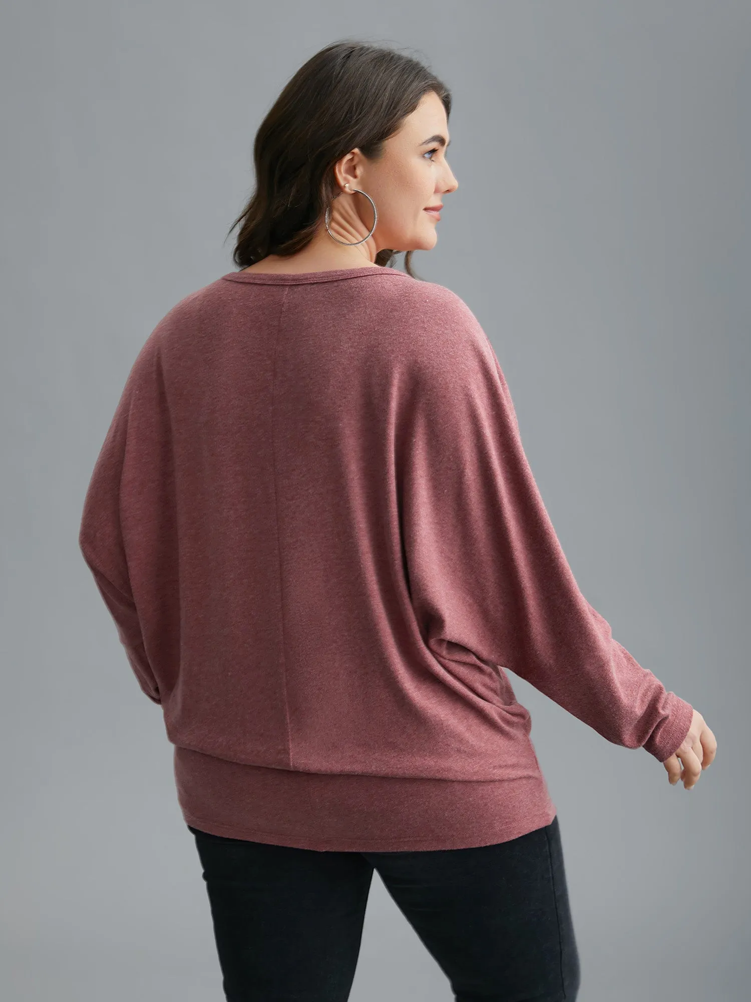 V-Neck Cut-out Seamed T-shirt sold by Bloomchic product image thumbnail 3