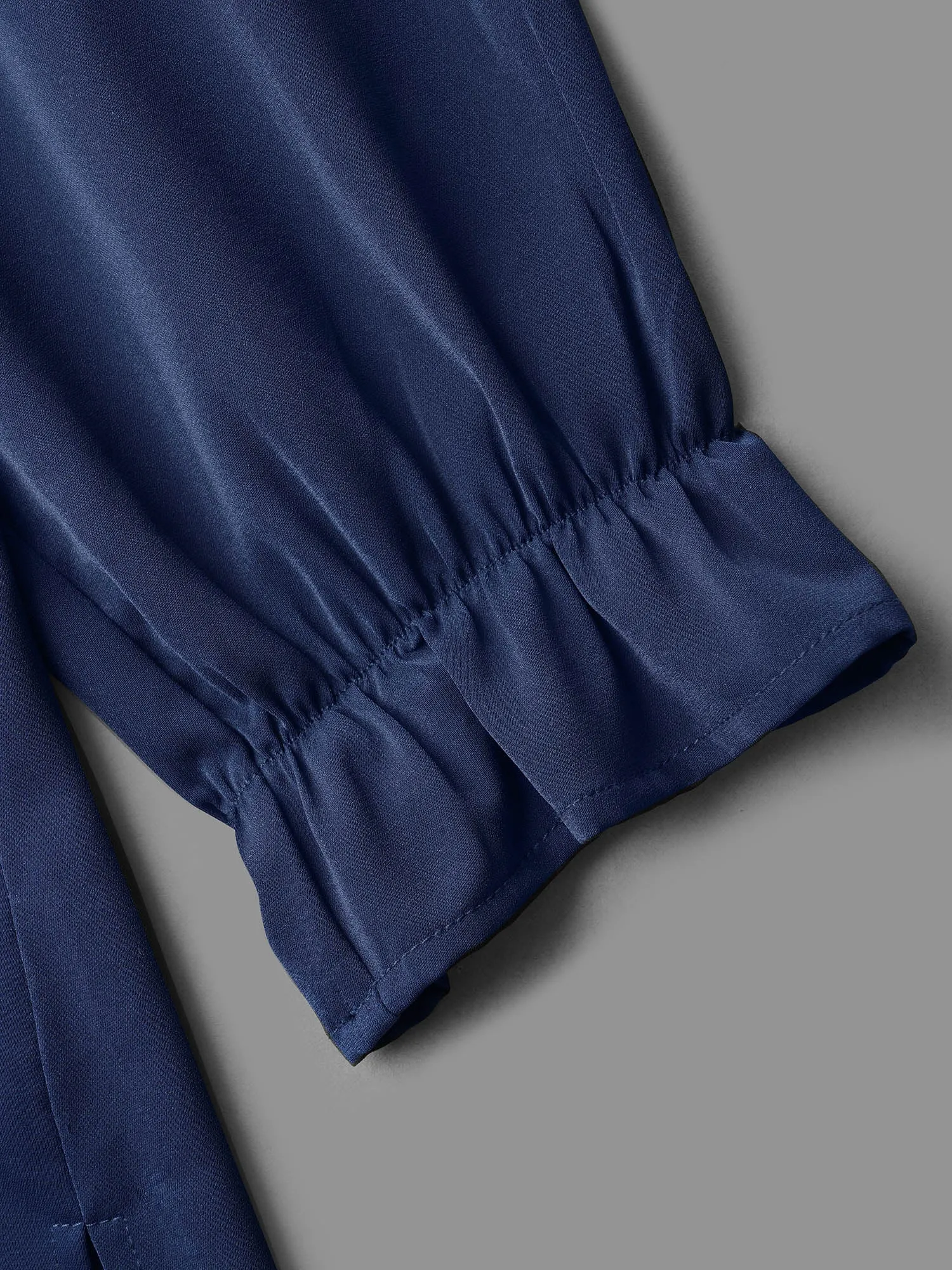 Lace Cut-Out Sheer Stand Collar Blouse sold by Bloomchic product image thumbnail 5