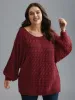 Cable Knit Dolman Sleeve Pullover sold by Bloomchic