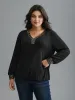 Supersoft Essentials Sequin V-Neck T-shirt sold by Bloomchic
