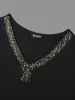 Supersoft Essentials Sequin V-Neck T-shirt sold by Bloomchic
