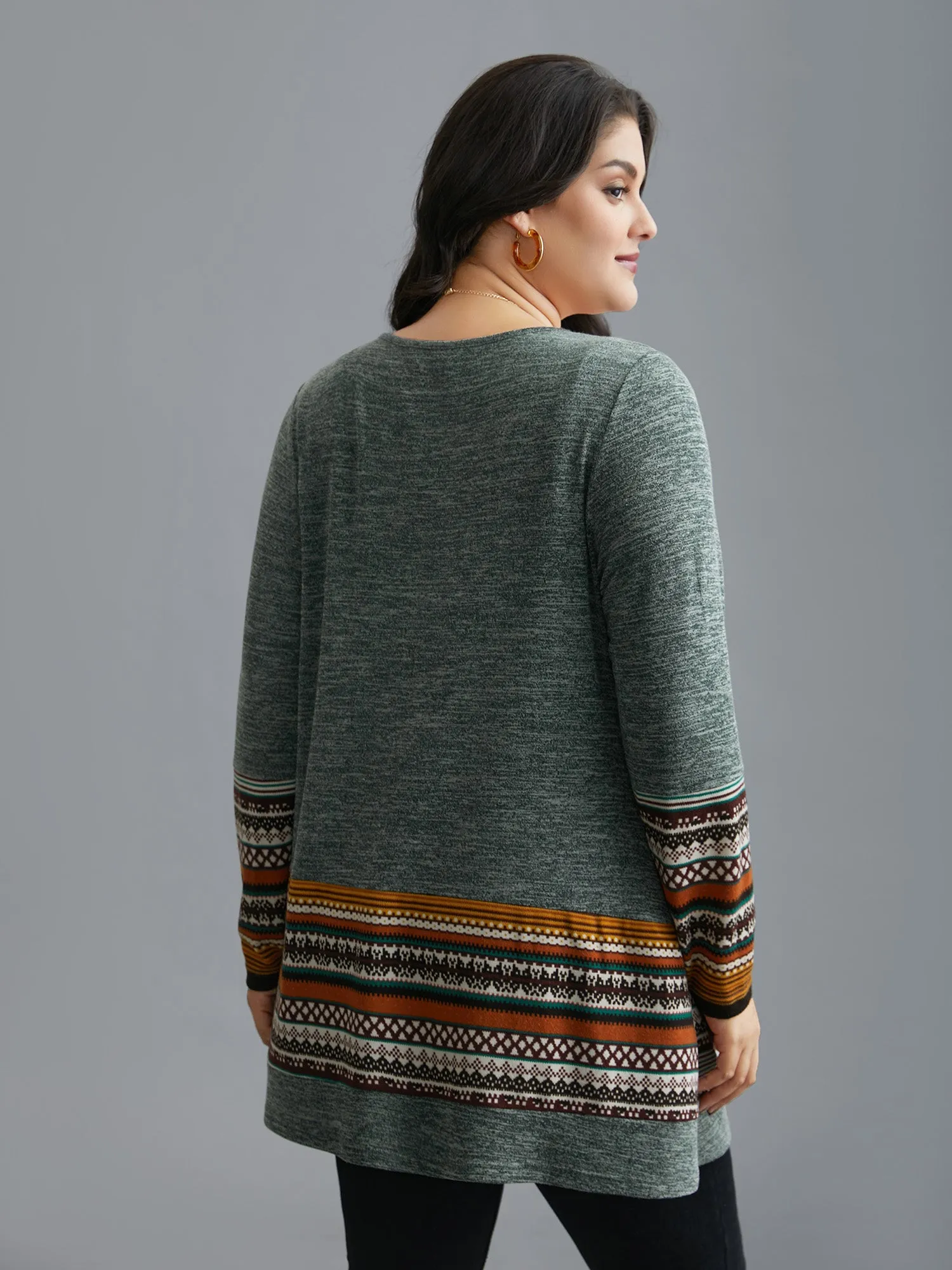 Tunic Boho Print Pocket T-shirt sold by Bloomchic product image thumbnail 4