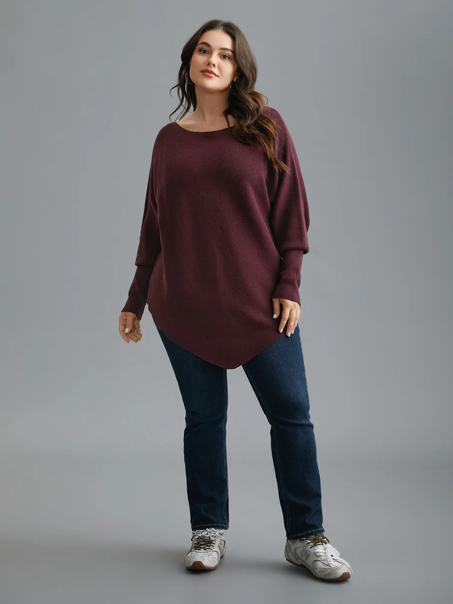 Supersoft Essentials Solid Dolman Sleeve Pullover sold by Bloomchic product image thumbnail 5