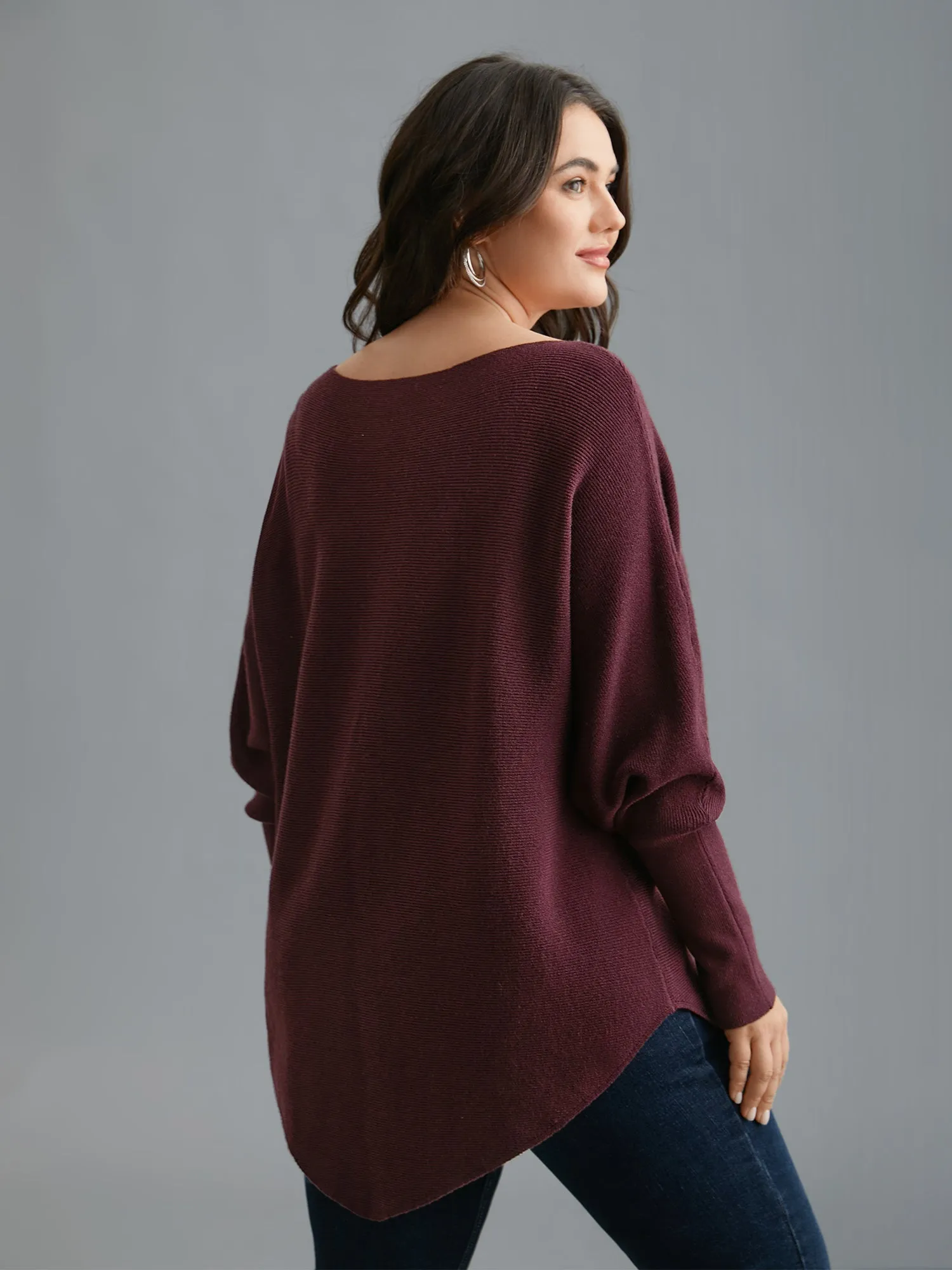 Supersoft Essentials Solid Dolman Sleeve Pullover sold by Bloomchic product image thumbnail 2