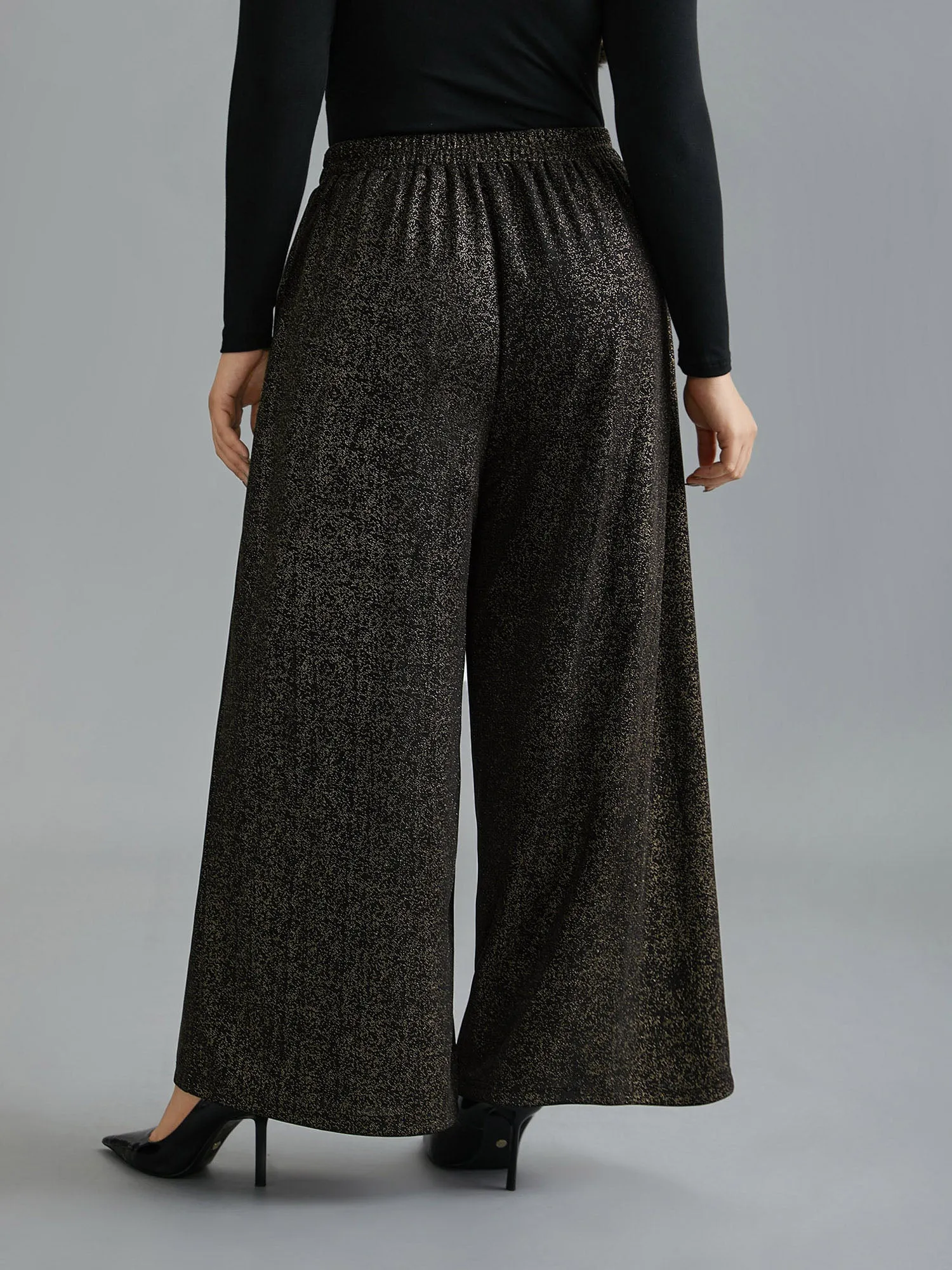 Glitter Adjustable Front-Tie Pants sold by Bloomchic product image thumbnail 3