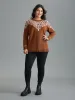 Bandana Jacquard Pattern Round Neck Pullover sold by Bloomchic