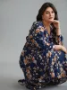 Floral Shirred V-Neck Maxi Dress sold by Bloomchic