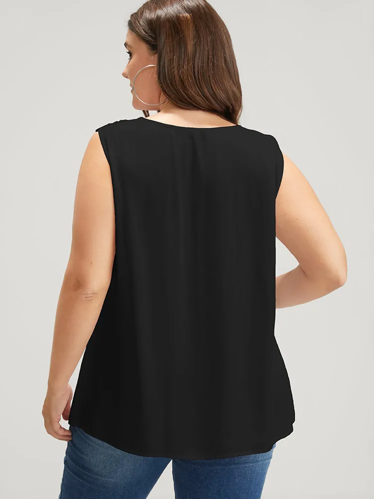 Solid Lace Insert Cami Top sold by Bloomchic product image thumbnail 4