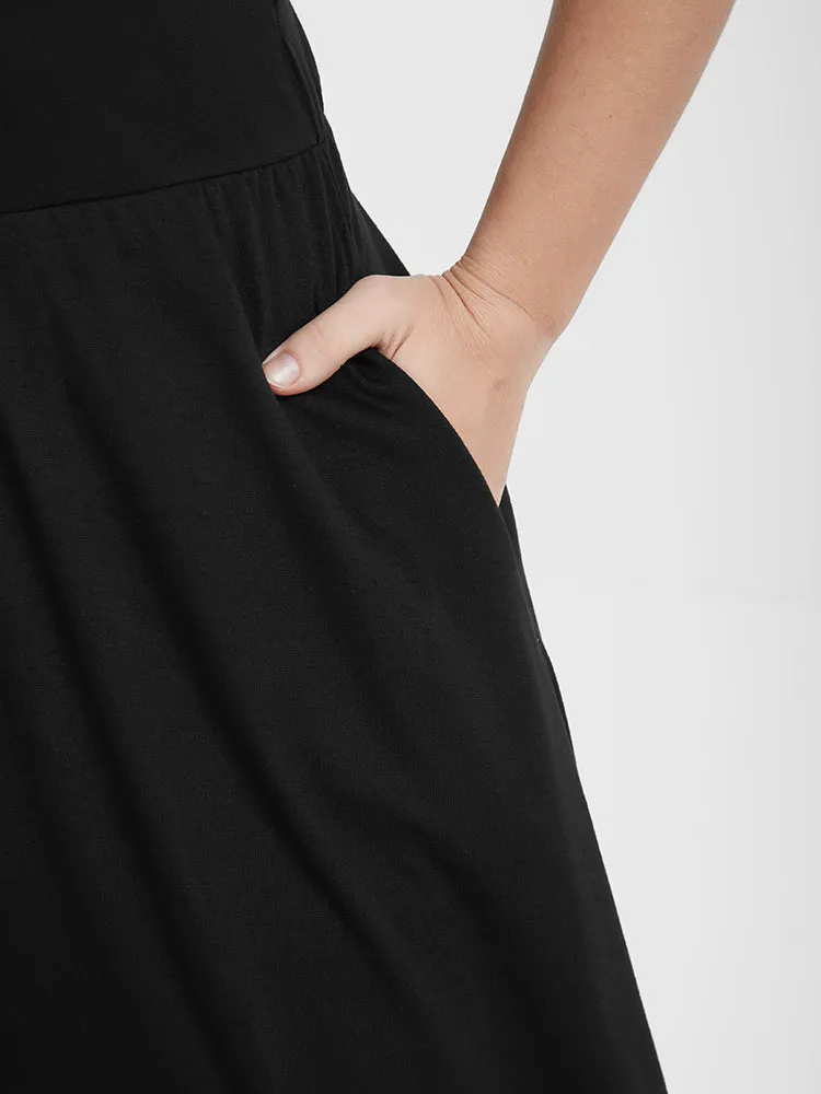 Solid Ruffles Contrast Lace Pocket Jumpsuit sold by Bloomchic product image thumbnail 5