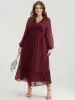 Polka Dot Lantern Sleeve Pocket Wrap Flutter Dress sold by Bloomchic