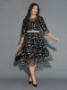Floral Embroidered Ruffles Mesh Dress sold by Bloomchic