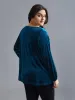 Cowl Neck Velvet Slim-Fit Top sold by Bloomchic