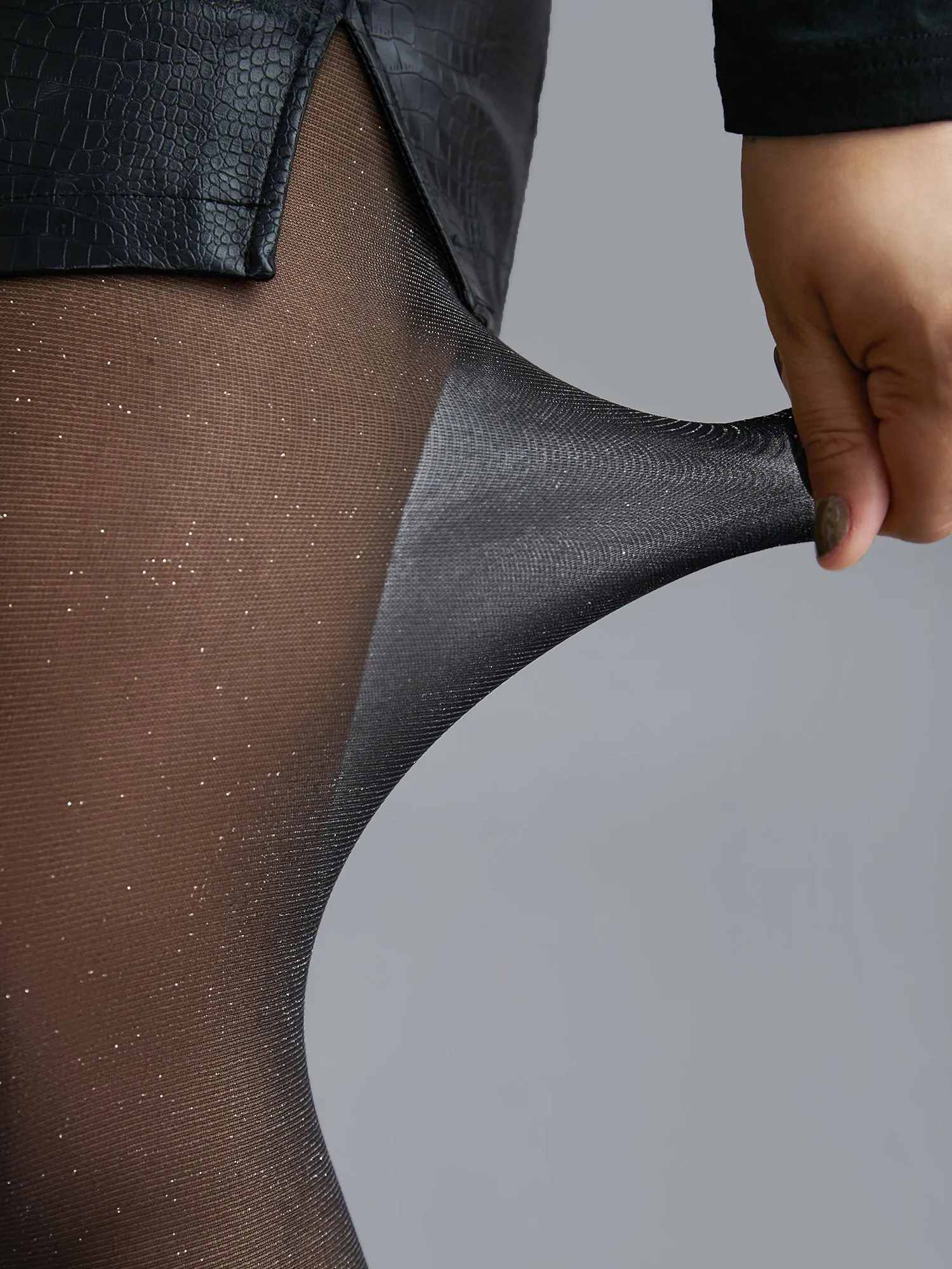 Pearl Shiny Sparkle Tights sold by Bloomchic