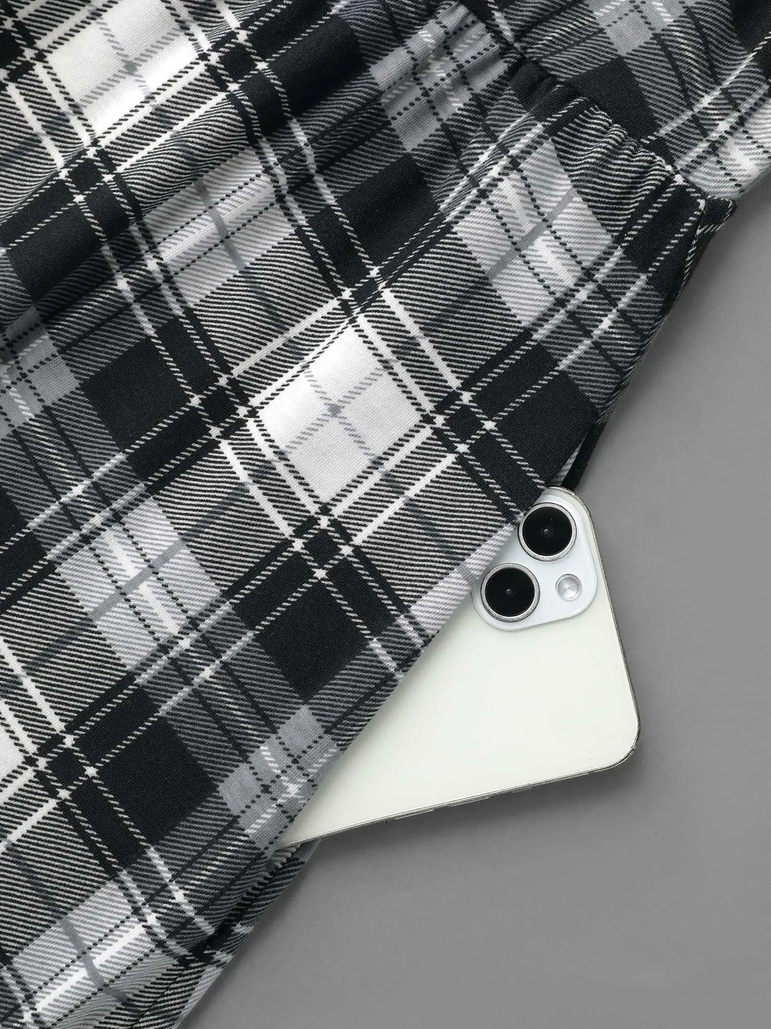 Crew Neck Gingham Pocket Dress sold by Bloomchic product image thumbnail 5