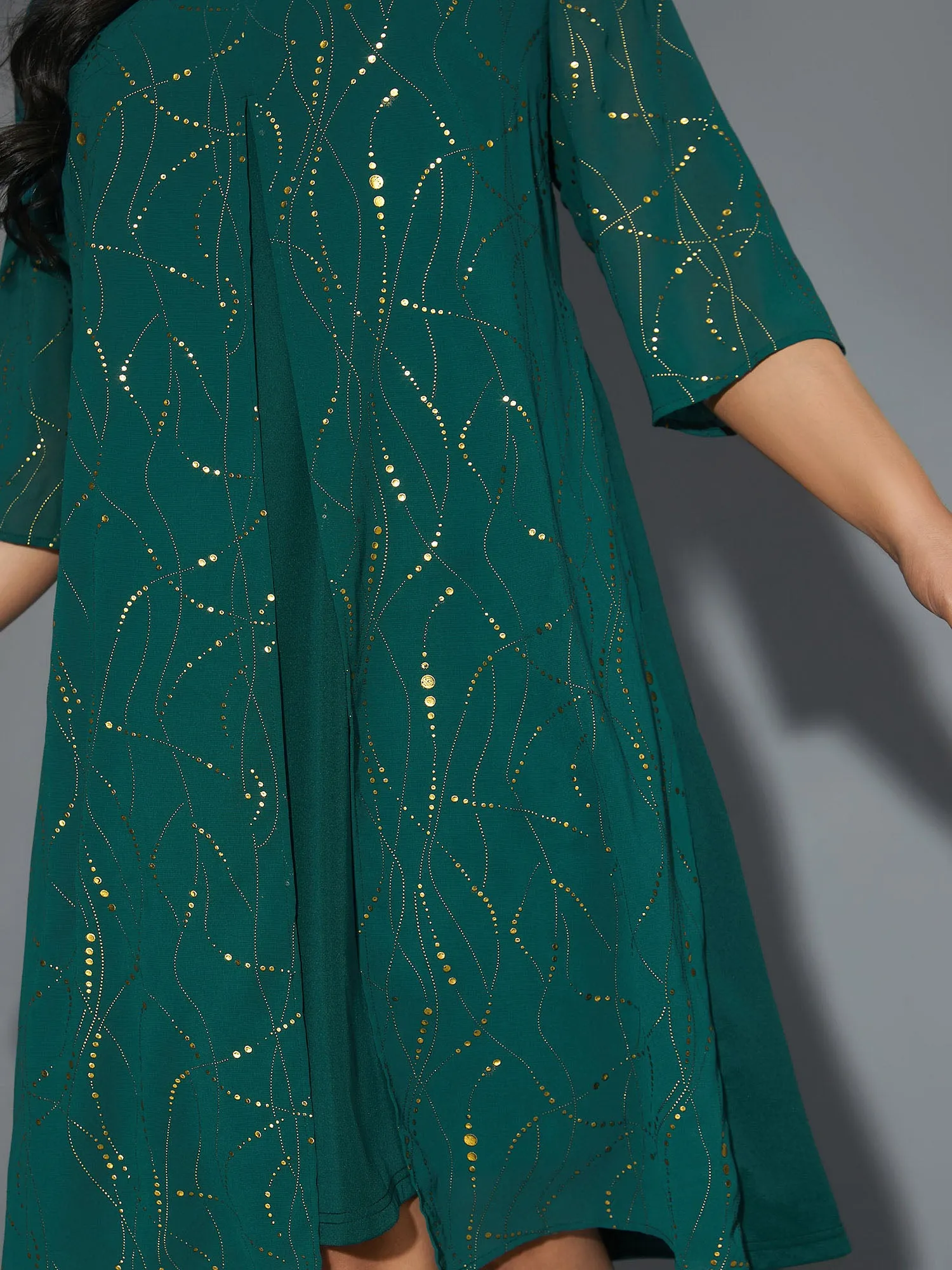 Glitter 2-In-1 Layered Dress sold by Bloomchic product image thumbnail 2