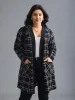 Plaid Open Front Patchwork Jacket sold by Bloomchic