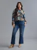 Stand Collar Paisley Shirred Blouse sold by Bloomchic