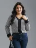 V Neck Striped Patchwork Blouse sold by Bloomchic