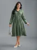 Shirt Collar Tie-Waist Drop Dress sold by Bloomchic