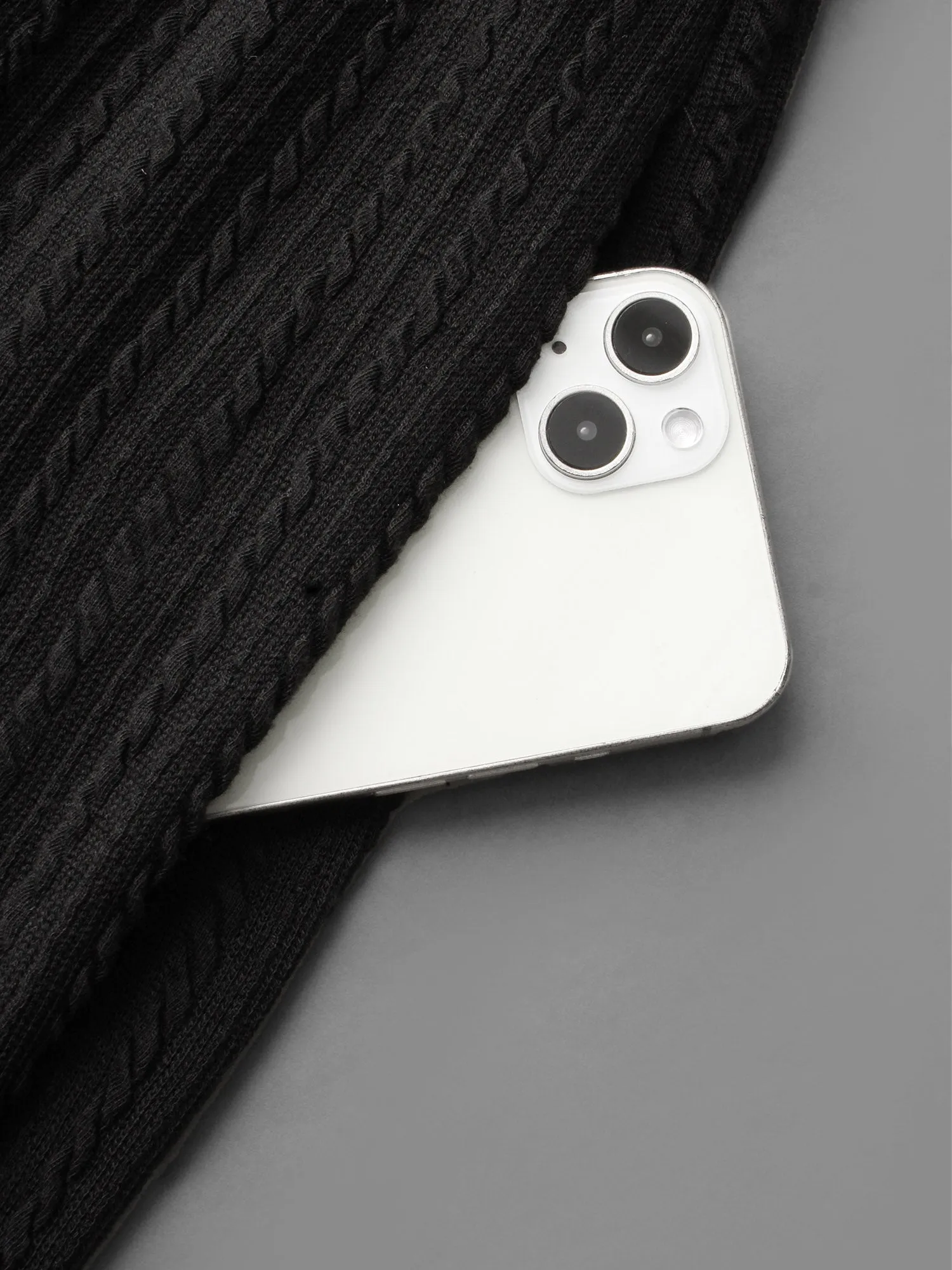 One Shoulder Plain Textured Dress sold by Bloomchic product image thumbnail 5