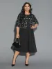 Round Neck Floral Embroidered  Dress sold by Bloomchic