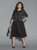 Round Neck Floral Embroidered  Dress sold by Bloomchic