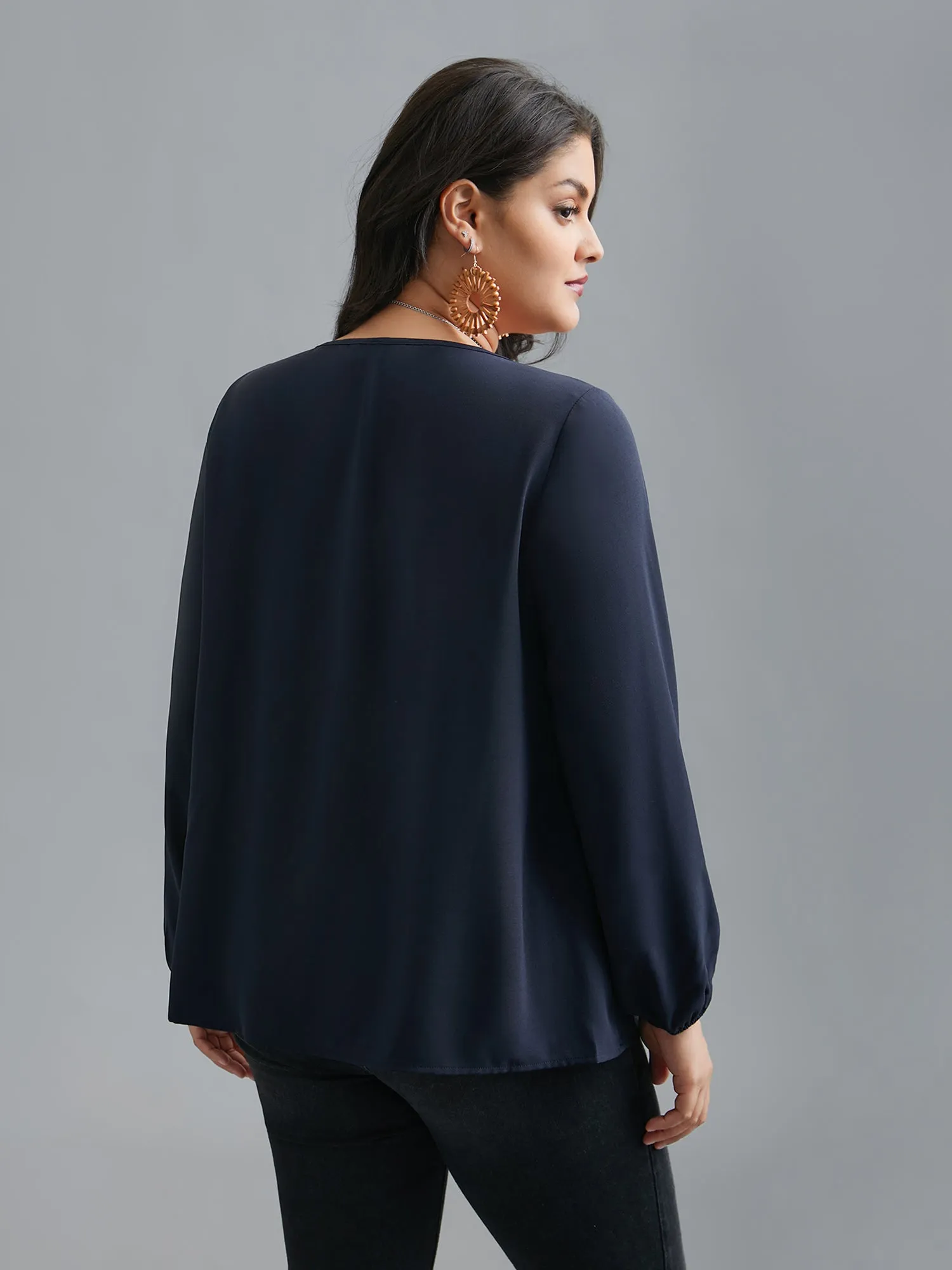 Bandana Print Patchwork Ties Blouse sold by Bloomchic product image thumbnail 5