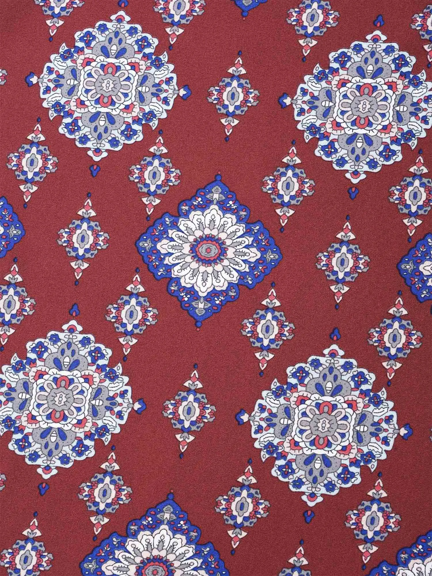 Round Neck Bandana Print Blouse sold by Bloomchic product image thumbnail 5