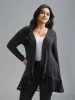 Lace Scalloped Open Front Cardigan sold by Bloomchic