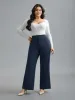 Stretchy Waist Plain Bootcut Leggings sold by Bloomchic
