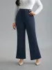 Stretchy Waist Plain Bootcut Leggings sold by Bloomchic