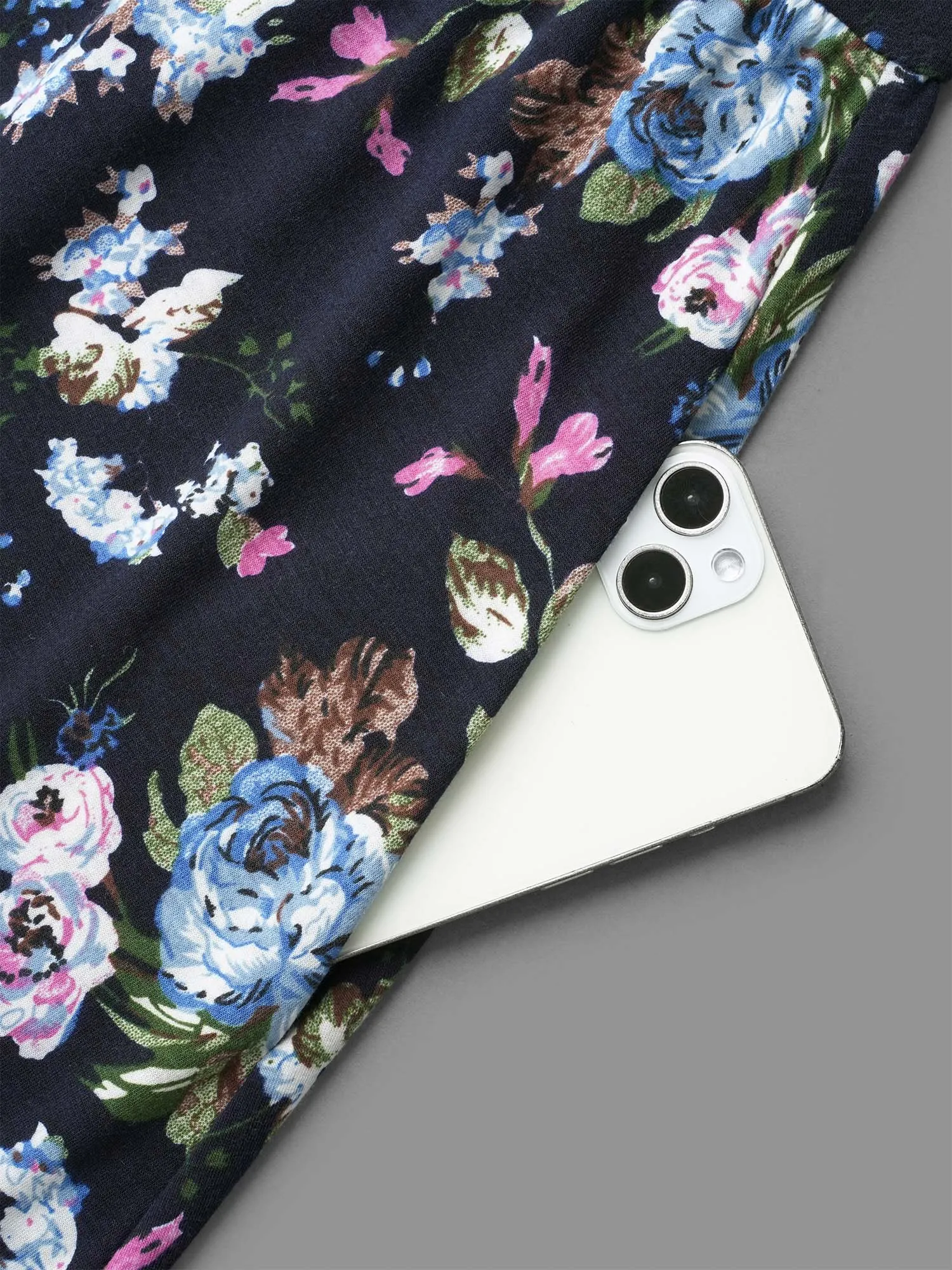 Super Soft Cowl Neck Knit Floral Dress sold by Bloomchic product image thumbnail 5