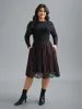 Floral Crochet Lace Mesh Stretchy Skirt sold by Bloomchic