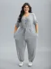 Supersoft Button Drawstring Straight Jumpsuit sold by Bloomchic