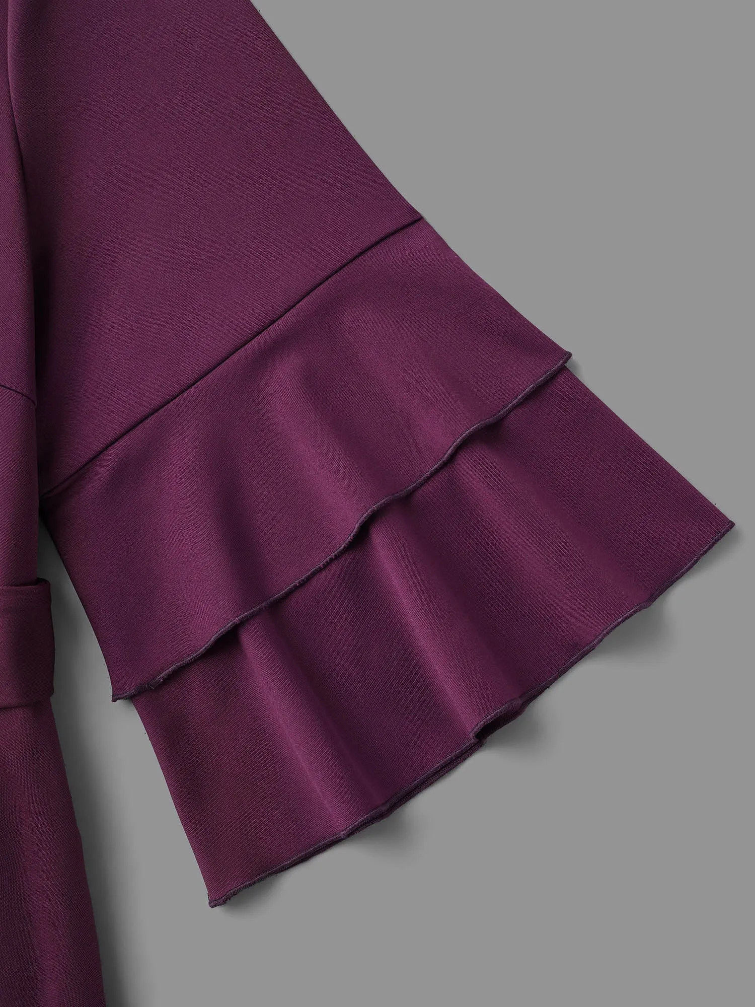 Tiered Ruffles Belted Stretchy Waist Dress sold by Bloomchic product image thumbnail 5