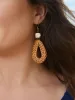 Rattan Woven Vintage Vacation Style Earrings sold by Bloomchic