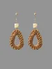Rattan Woven Vintage Vacation Style Earrings sold by Bloomchic