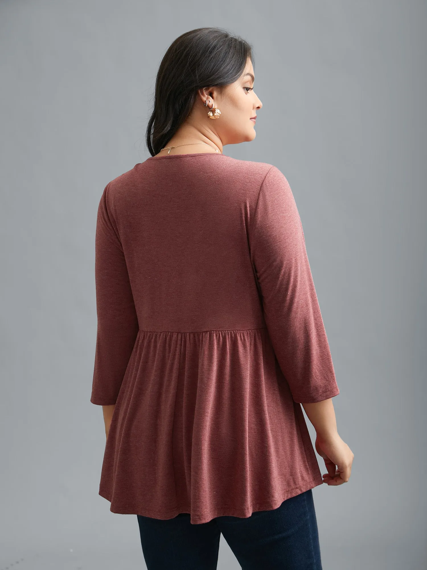Crochet Lace Crisscross Gathered Top sold by Bloomchic product image thumbnail 5
