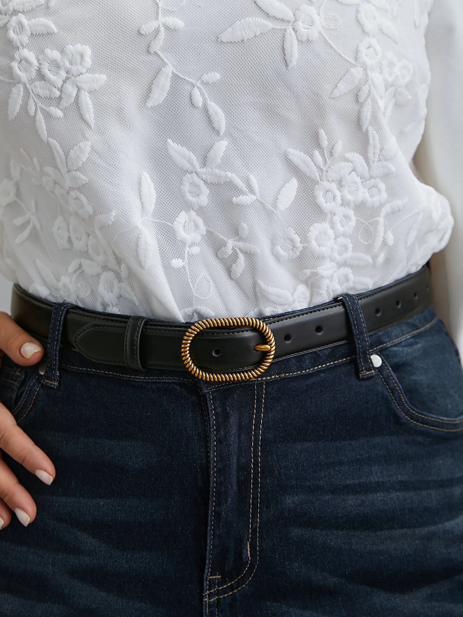Refined Metal Buckle Belt sold by Bloomchic product image thumbnail 4