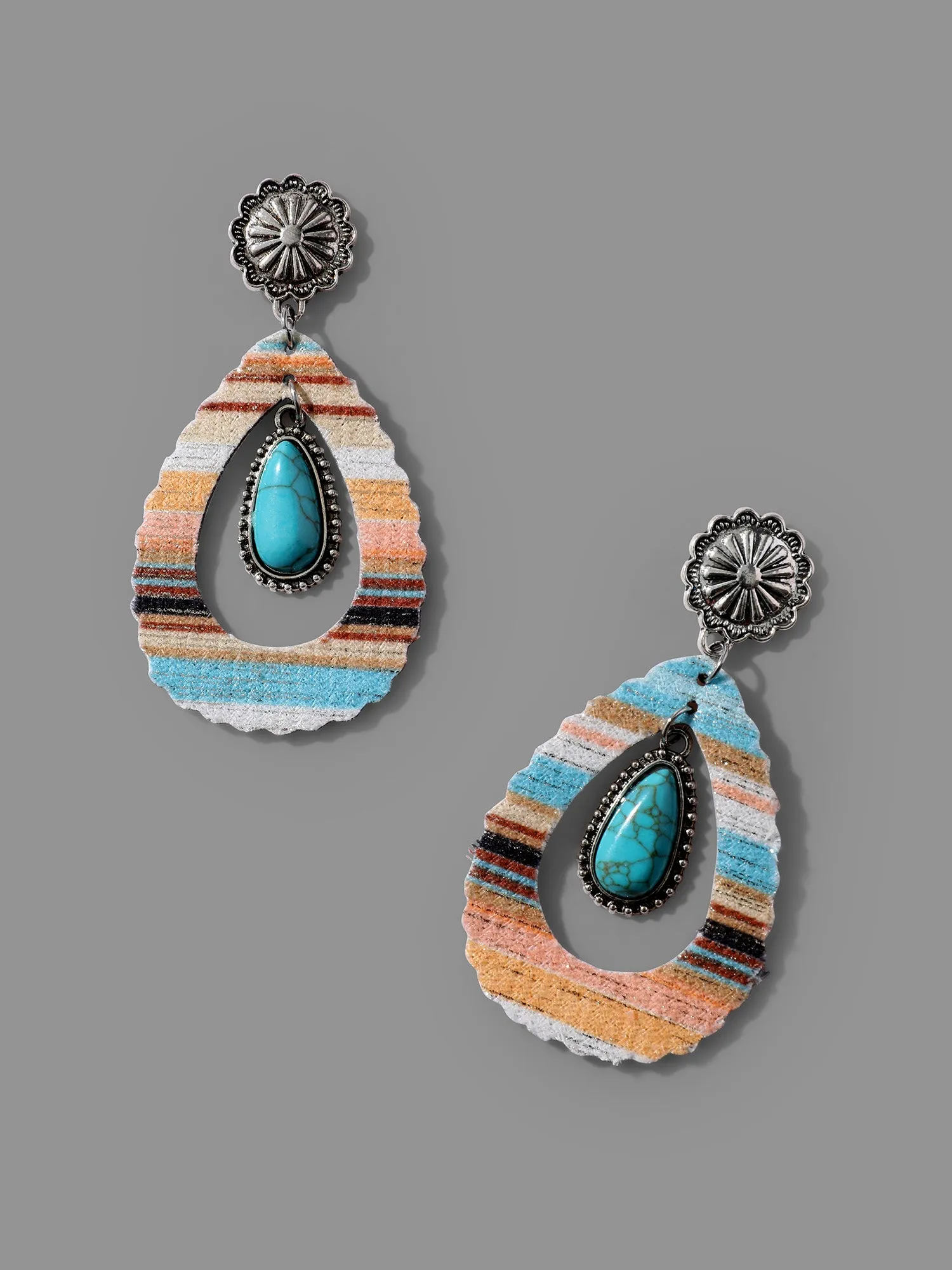 Seashore Pattern Stone Drop Earrings sold by Bloomchic product image thumbnail 5