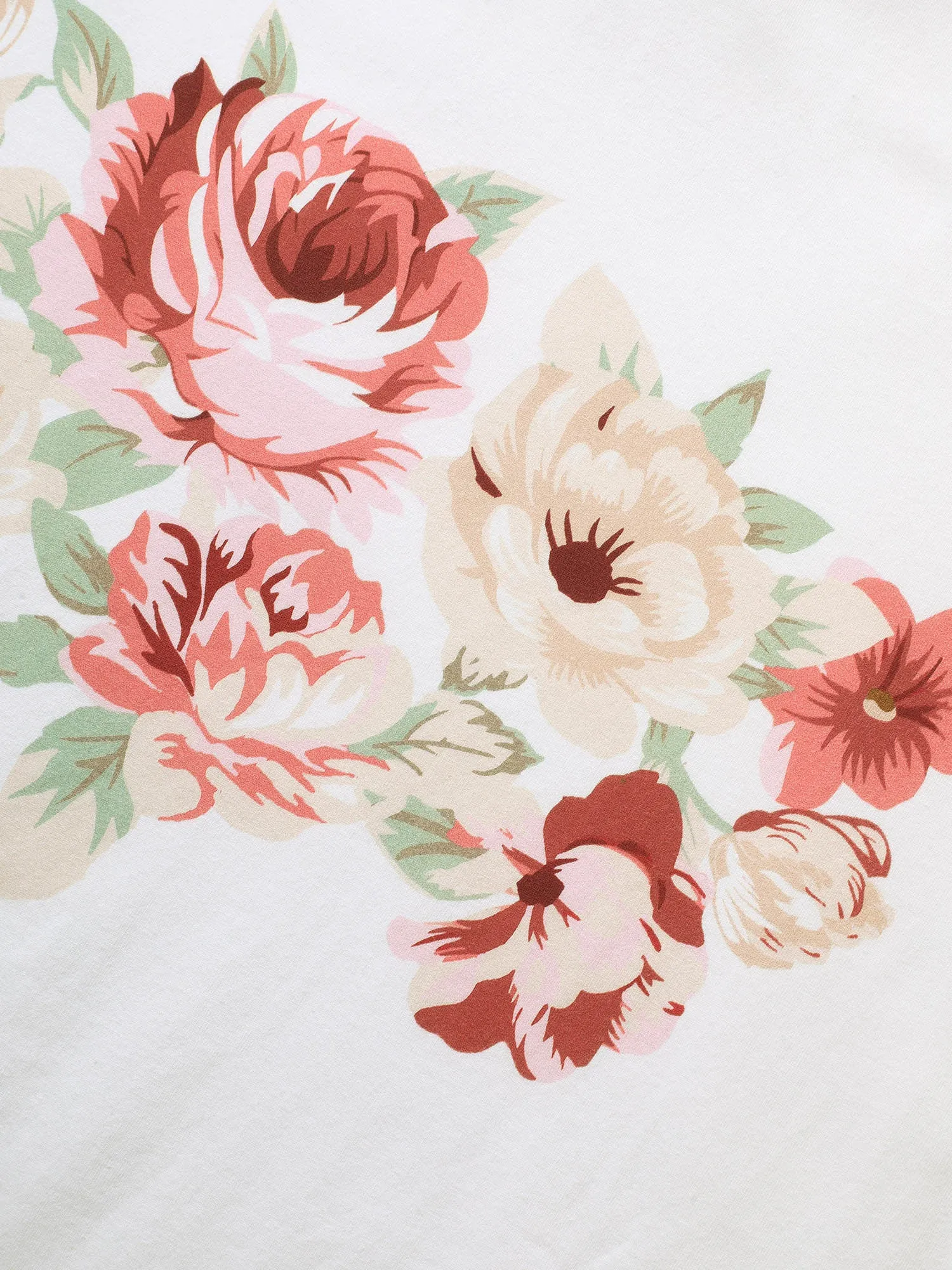 Natural Flowers Print Crew Neck T-shirt sold by Bloomchic product image thumbnail 5