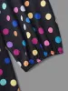 Multi-Color Polka Dot Stretchy-Waist Dress sold by Bloomchic
